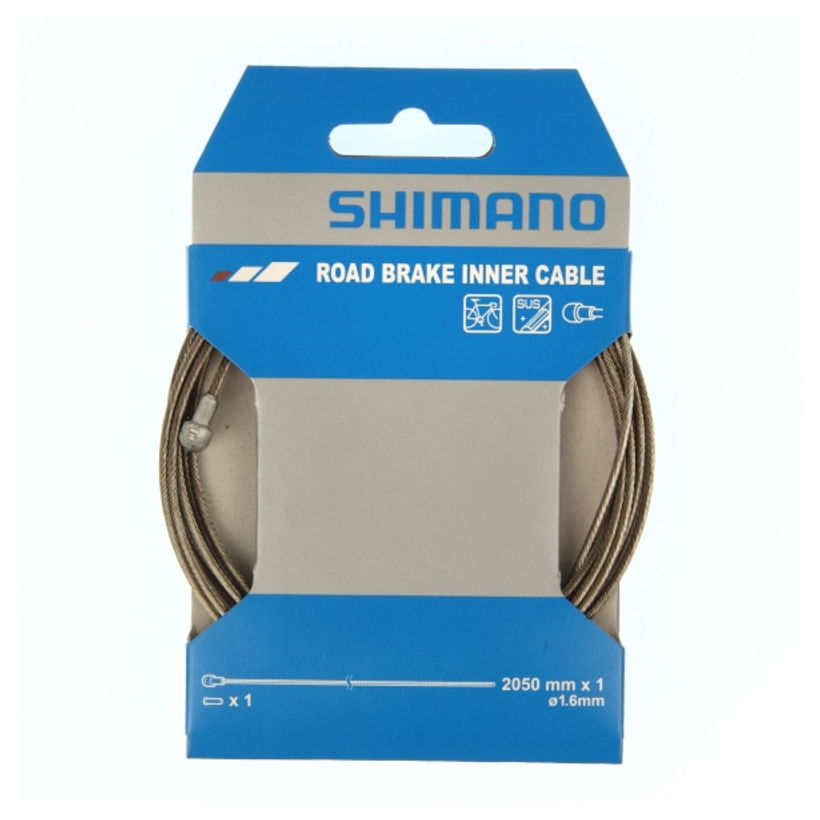 Stainless Steel Brake Inner Cable 1.6 x 2050mm Road