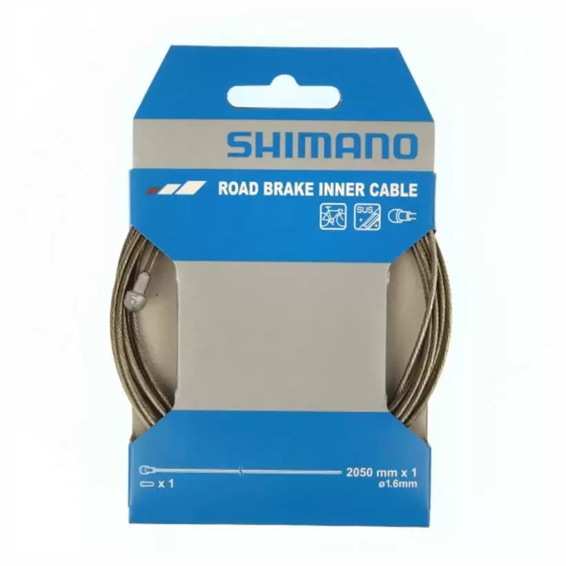 Stainless Steel Brake Inner Cable 1.6 x 2050mm Road - image