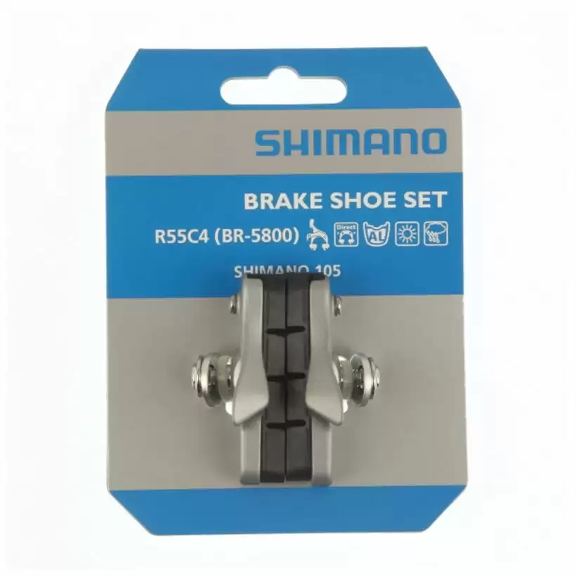 pair brake pads spare cartridge road 105 br-6800 br-5800 r55c4 - image