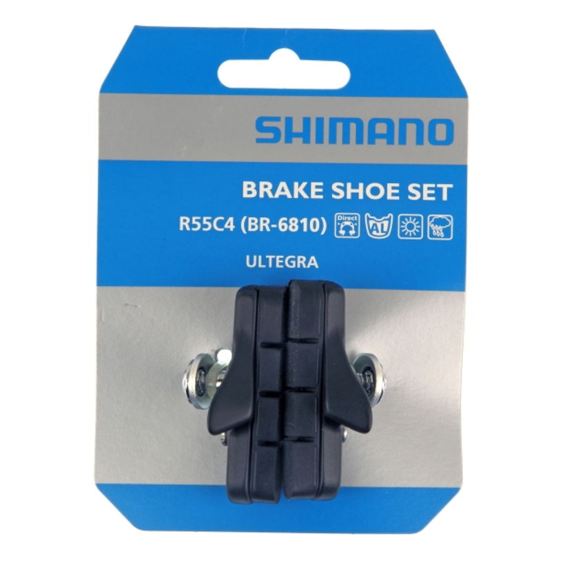 Complete Brake Shoes Set R55C4 105 BR-7010 Black