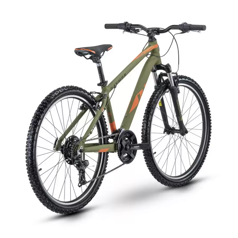 Bicicletta MTB Bambino 10-12 Anni SevenRay 1.0 27,5'' 100mm 18v Verde/Arancione #1
