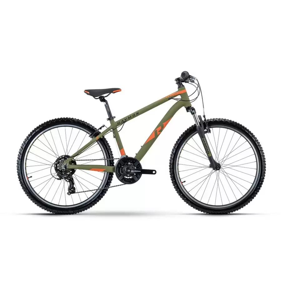Bicicletta MTB Bambino 10-12 Anni SevenRay 1.0 27,5'' 100mm 18v Verde/Arancione #2