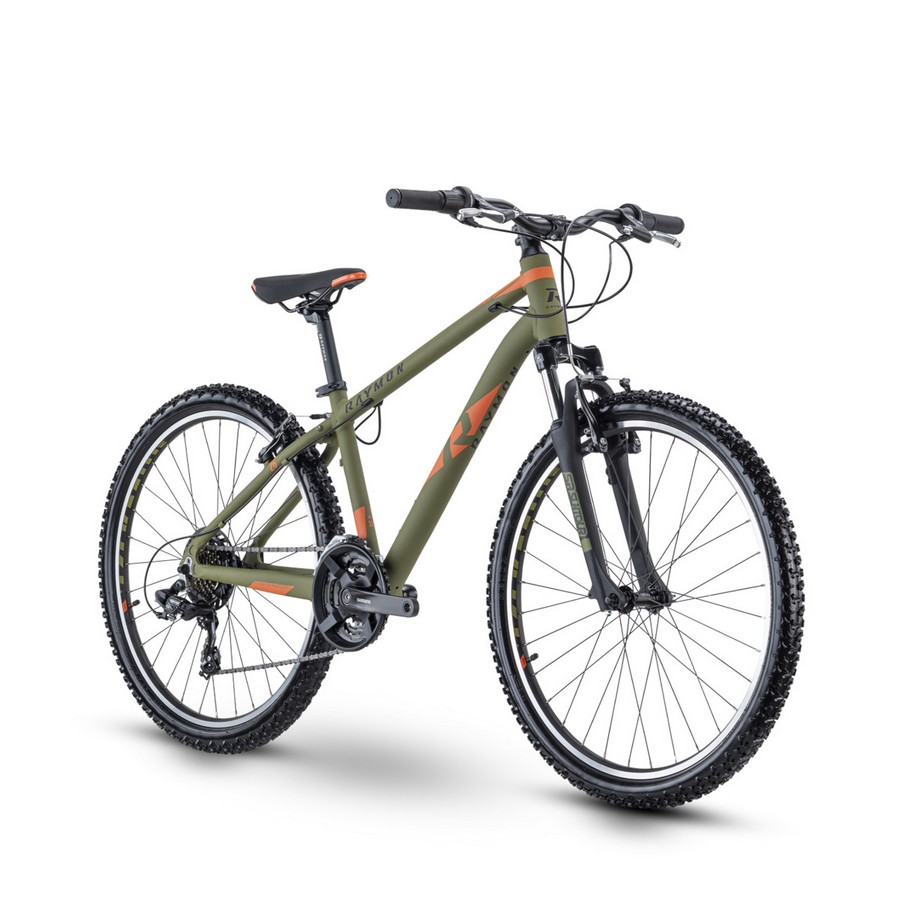 Bicicletta MTB Bambino 12-14 Anni SevenRay 1.0 27,5'' 100mm 18v Verde/Arancione