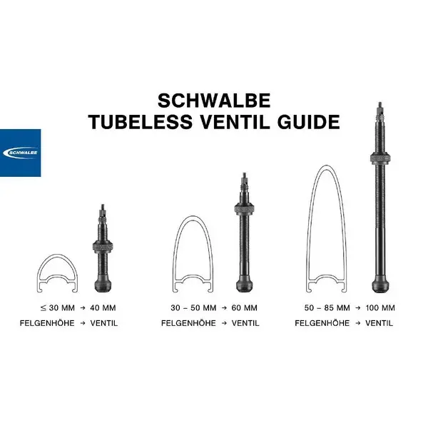 Valvole Tubeless Presta Alluminio 100mm 2 Pezzi - image