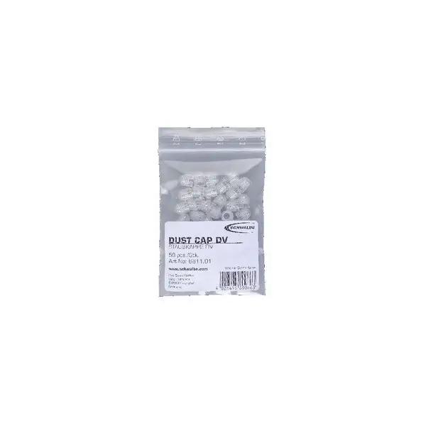 Tappi Antipolvere Valvola Dunlop Plastica Trasparente 50 Pezzi - image