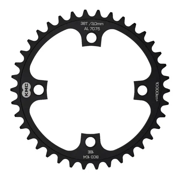 Corona E-Bike Bcd 104 Mm 4-Fori 1 X 10/11/12V 38 Denti, Nero - image