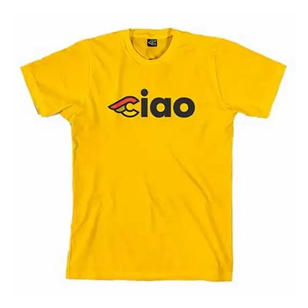 T-Shirt Ciao Giallo Taglia L - image