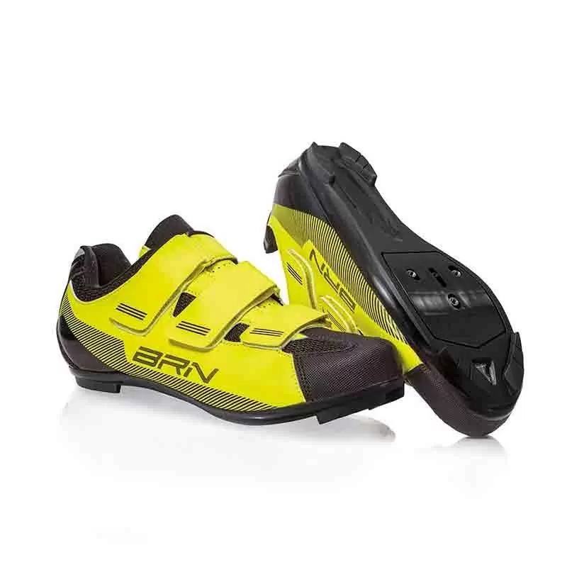 Paio Scarpe 3 Strappi Road Giallo Fluo Taglia 38 - image