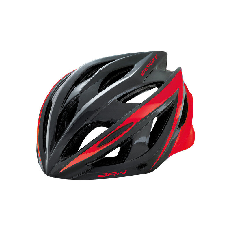 casco weave ii nero/rosso taglia l