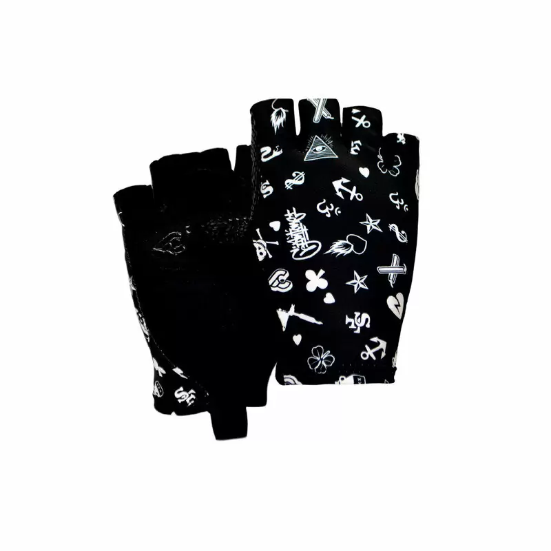 Short Finger Gloves Icons Size L - image
