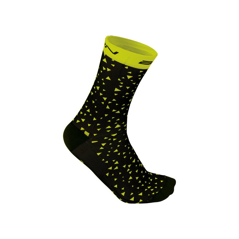 Socks Triangle Black/Yellow Size S/M (39-42)