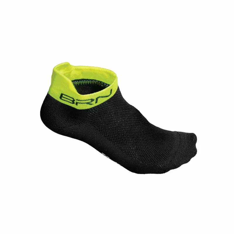 Short Socks Black/Yellow Size L/XL (43-46) - image