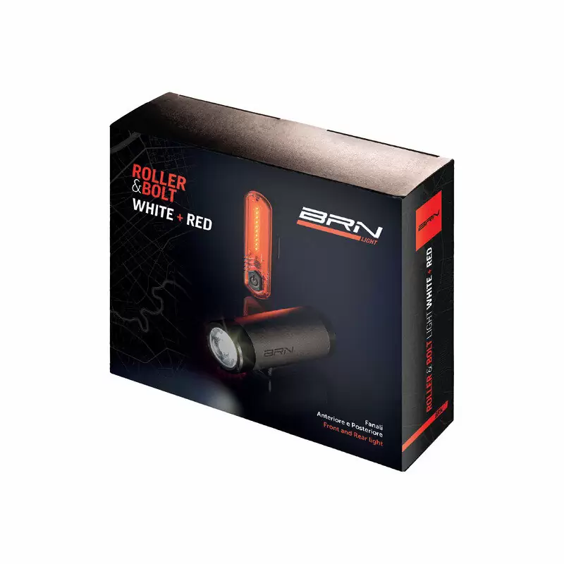 Front and Rear Light Kit Roller 400 lumens + Bolt #1