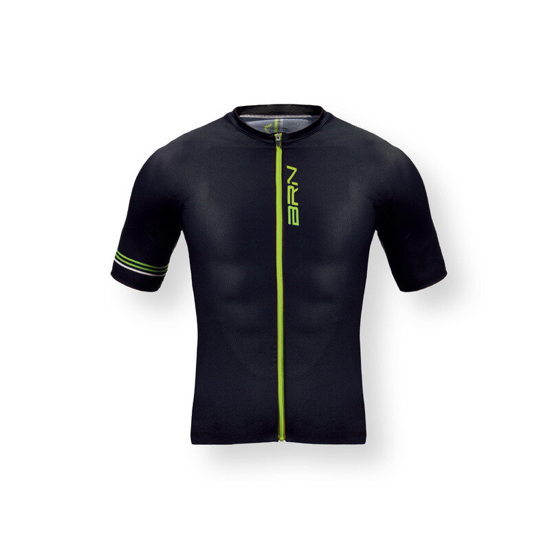 Maglia Cross Road Nero/Giallo Fluo Taglia L