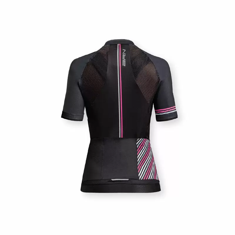 Maglia Cross Road Nero/Fucsia Fluo Taglia L #1