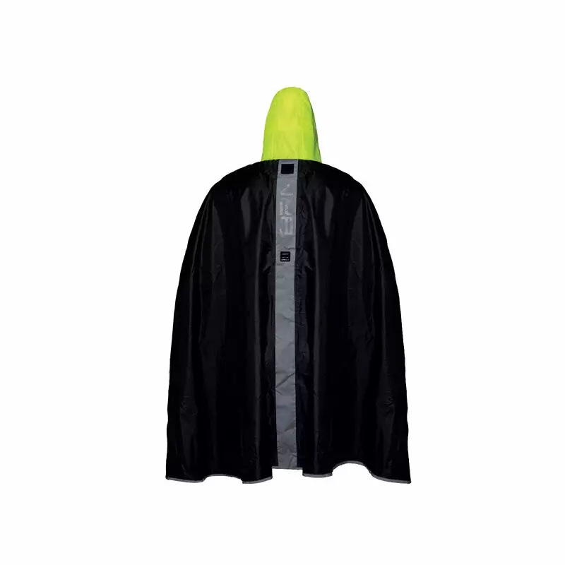 Waterproof Poncho Black/Yellow Size S/M #1