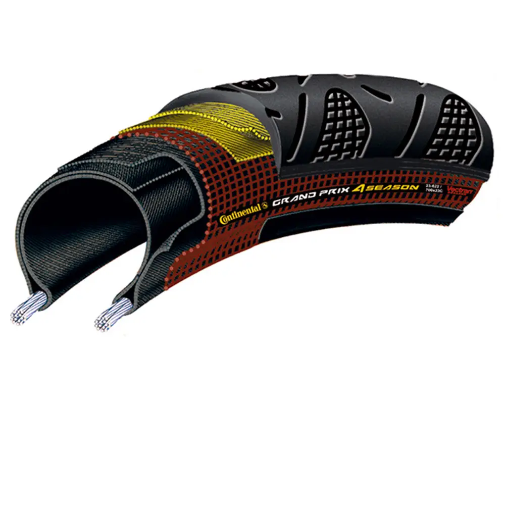 Copertone Grand Prix 4-Season 700x23C nero Dura Skin - image
