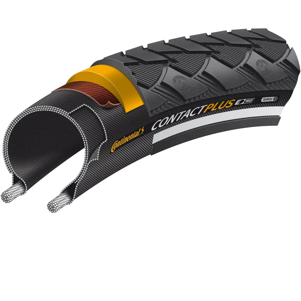 Tire City Contact mais 24x1.75 Preto reflexivo - image