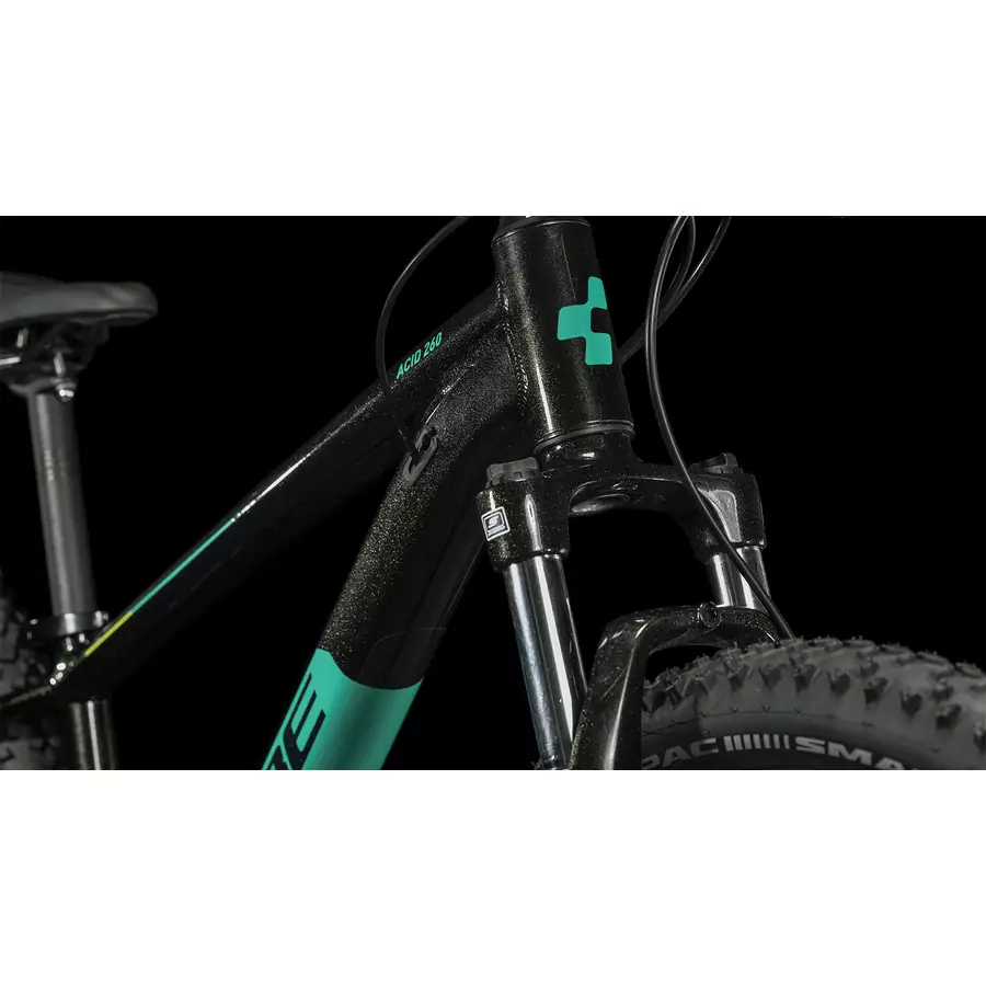 Cube mountain bike black and online green