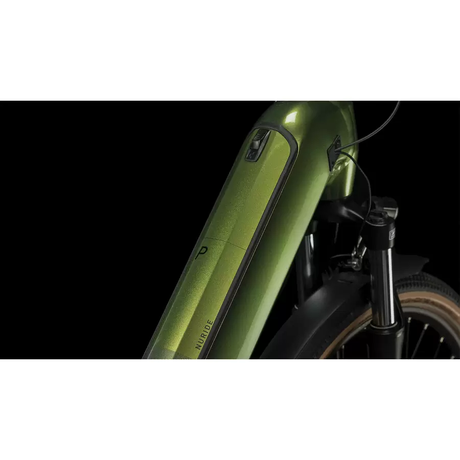 Nuride Hybrid Pro 750Wh Allroad Verde Easy Entry 10v Bosch 100mm Taglia XS #1
