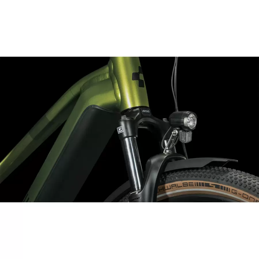 Nuride Hybrid Pro 750Wh Allroad Verde Trapeze 10v Bosch 100mm Taglia S #5