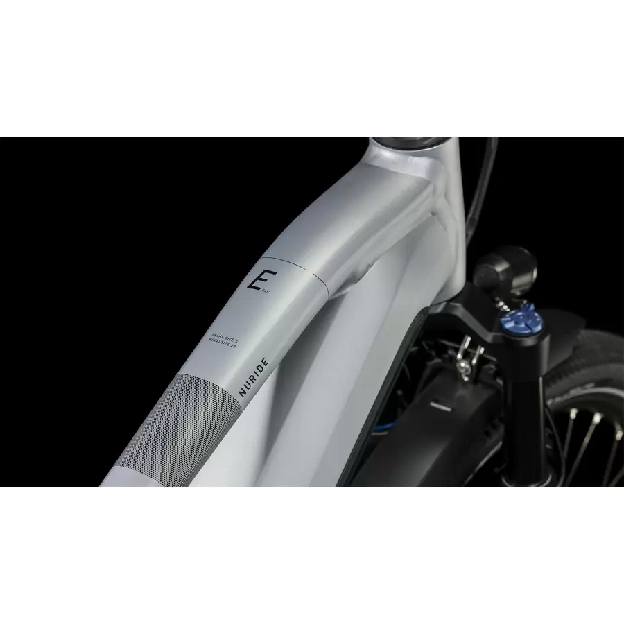 Nuride Hybrid EXC 750Wh Allroad Silver Trapeze 12v Bosch 100mm Größe S #1
