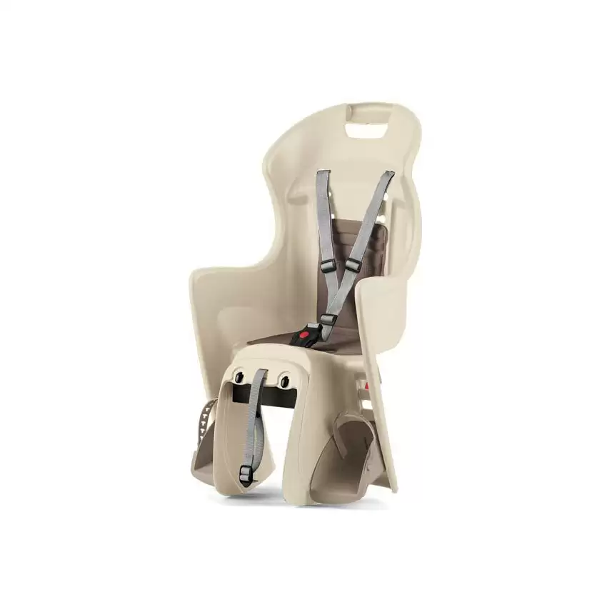 rear baby seat boodie carrier mount cream /brown - image