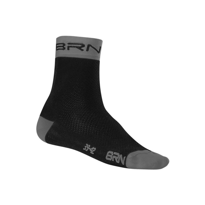 Ankle socks black/grey size M (43-46)