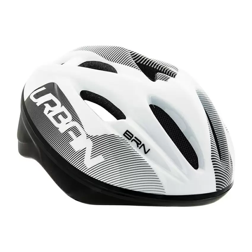 Urban helmet white black size  L    57 - 59 cm - image