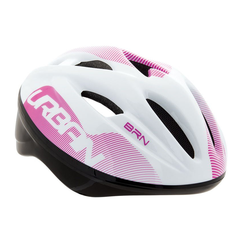 Casco urban bianco rosa taglia L 57 - 59 cm