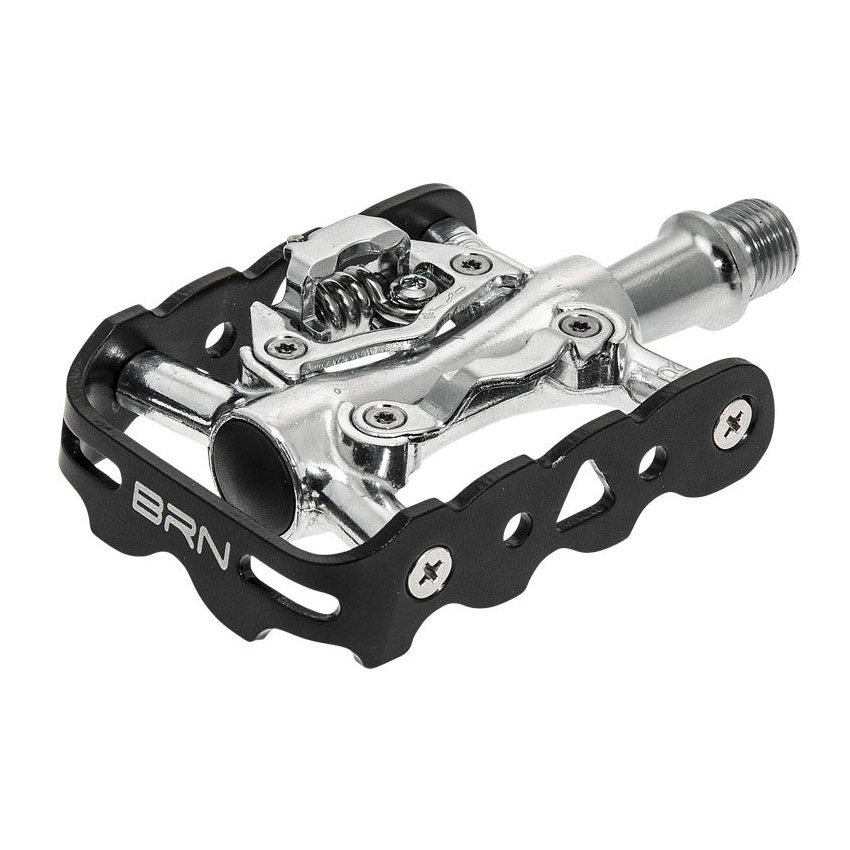 pair mtb pedals alloy double function sealed bearings