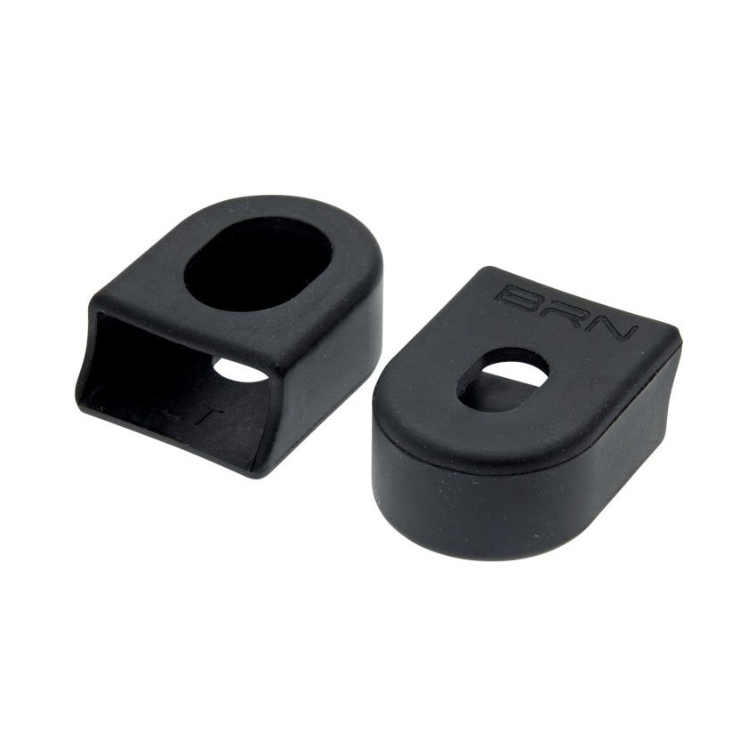 Pair universal caps crankset arm protection black