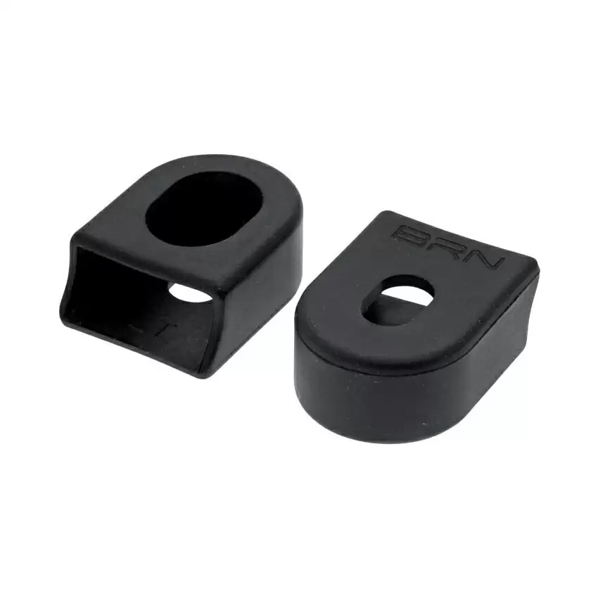 Pair universal caps crankset arm protection black - image