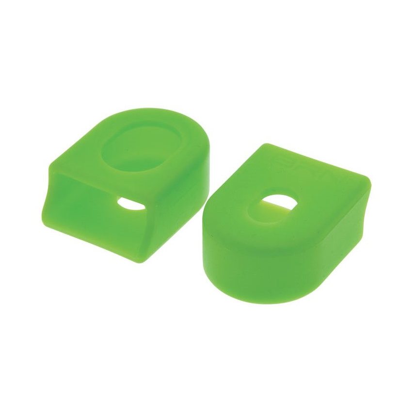 Pair universal caps crankset arm protection green