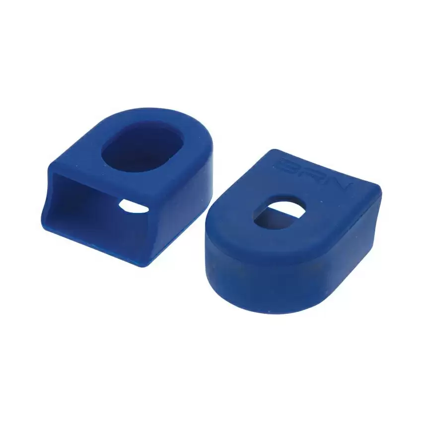 Pair universal caps crankset arm protection blue - image