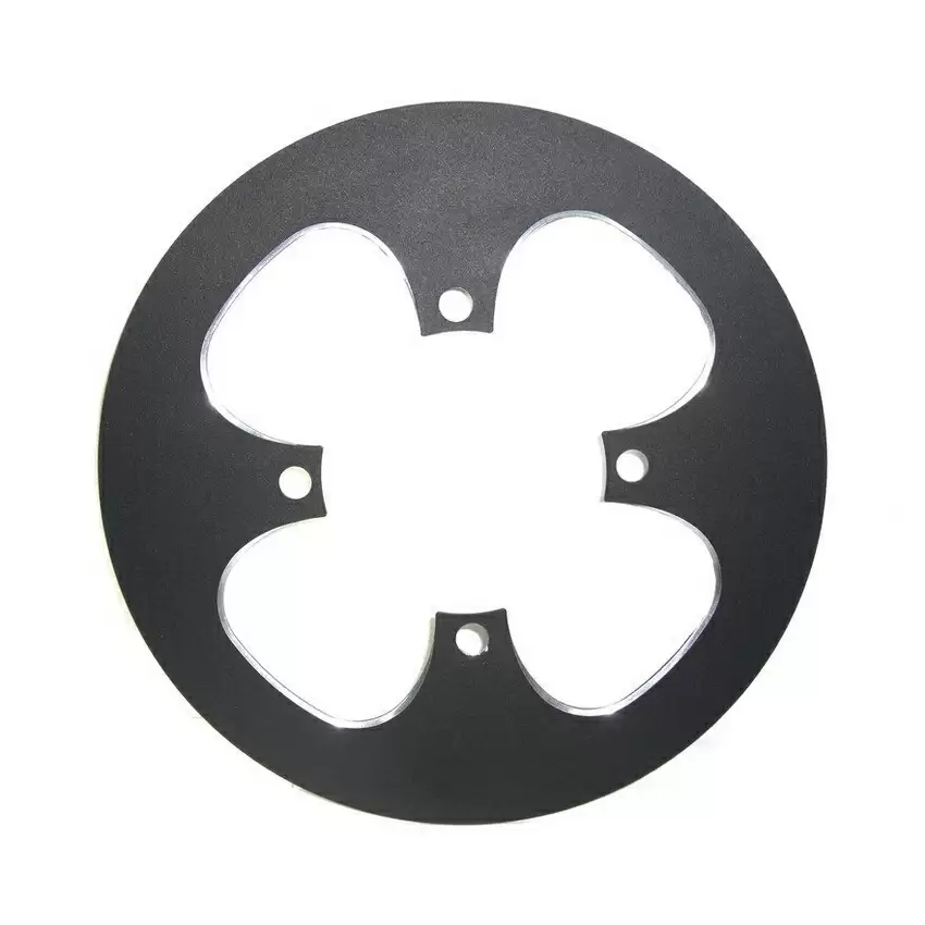 Chain guard ring for e-bike drive unit 52 T bolt circles 104mm aluminum black - image