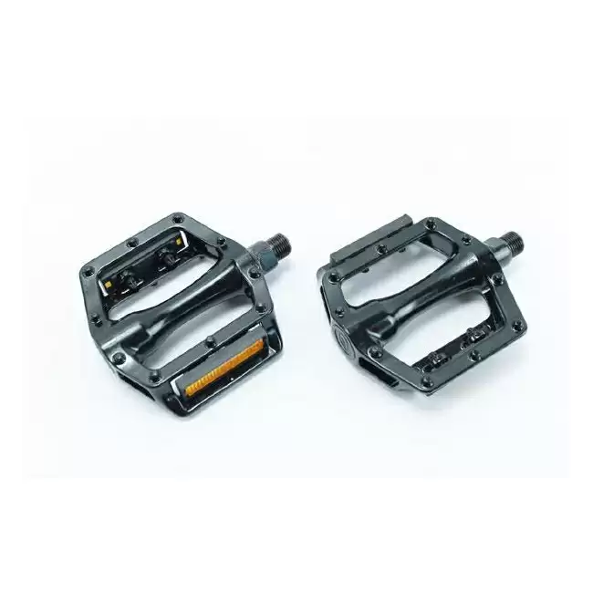 Pair bmx aluminum pedals 9/16 'blacks - image