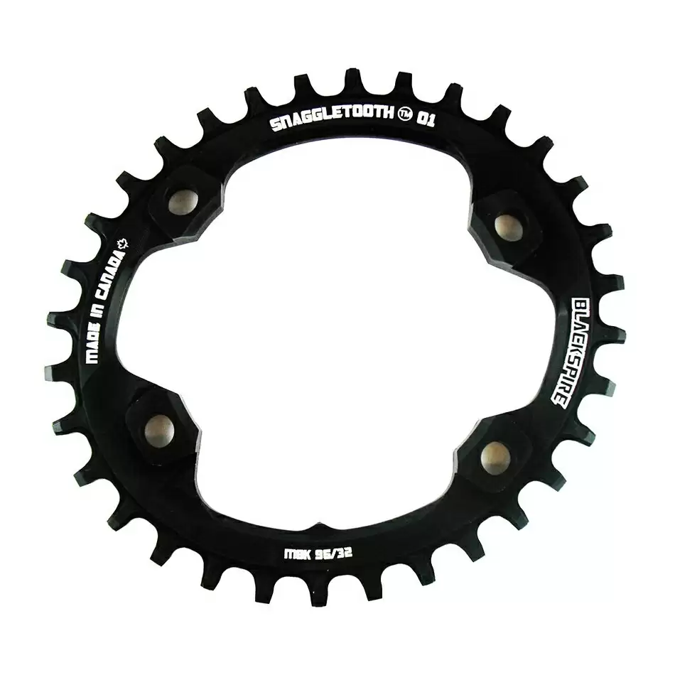 Snaggletooth Oval Chainring 30T BCD 96 for Shimano XT M8000 - image