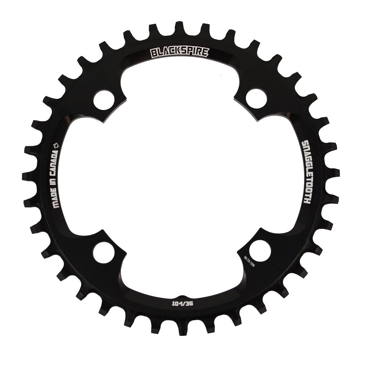 Snaggletooth Chainring 30T BCD 104 black