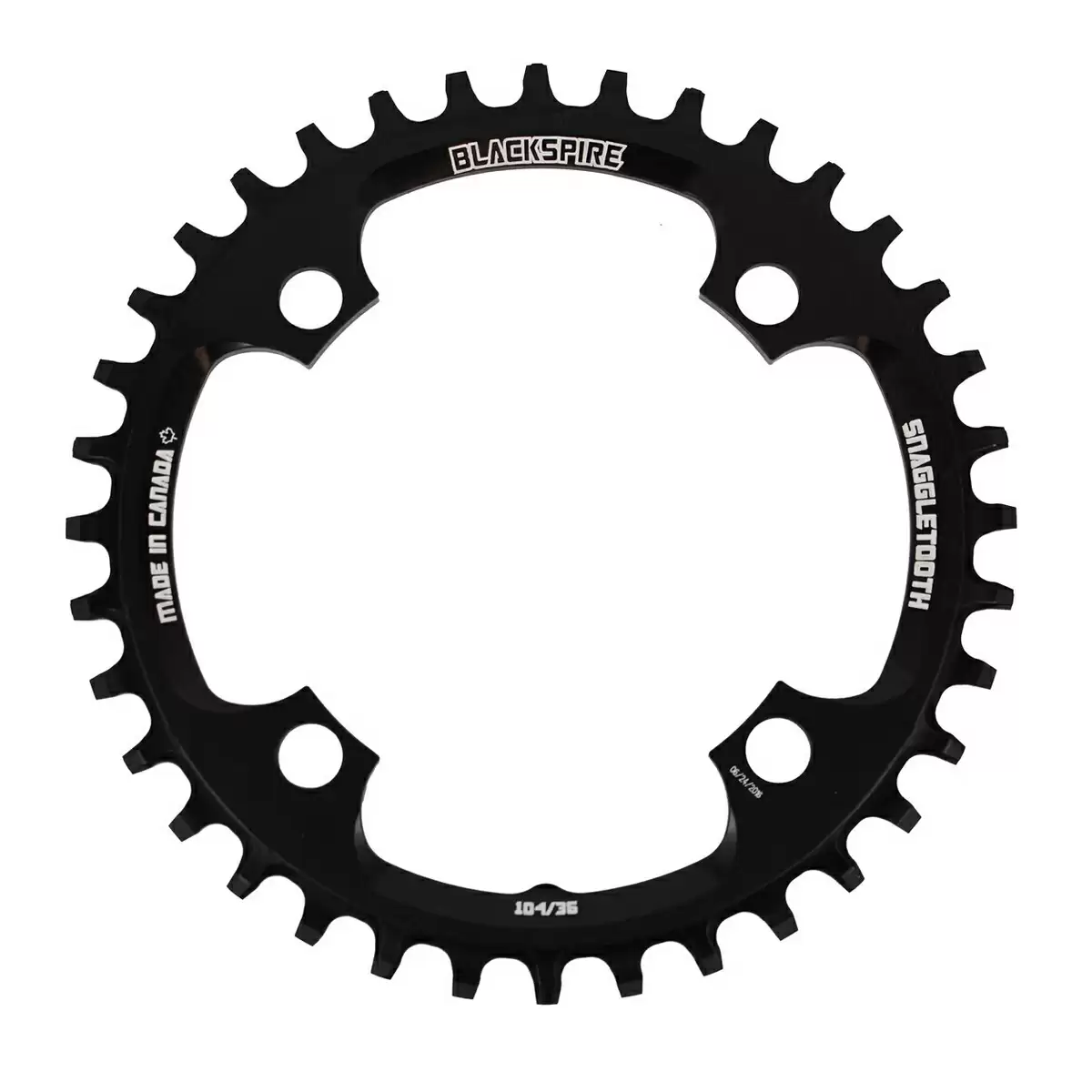 Snaggletooth Chainring 30T BCD 104 black - image