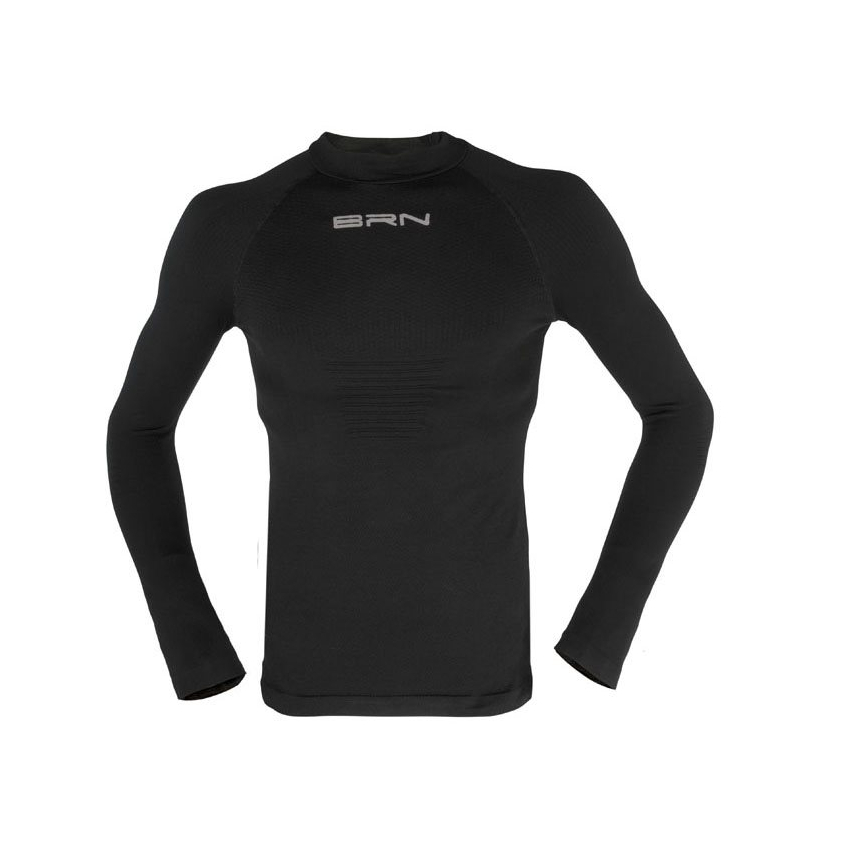 Long Sleeves Baselayer Lupetto Man Black Size S-M