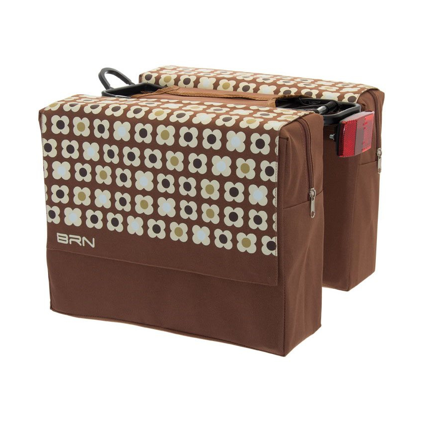 Rear side bags Daisy 22 litres brown