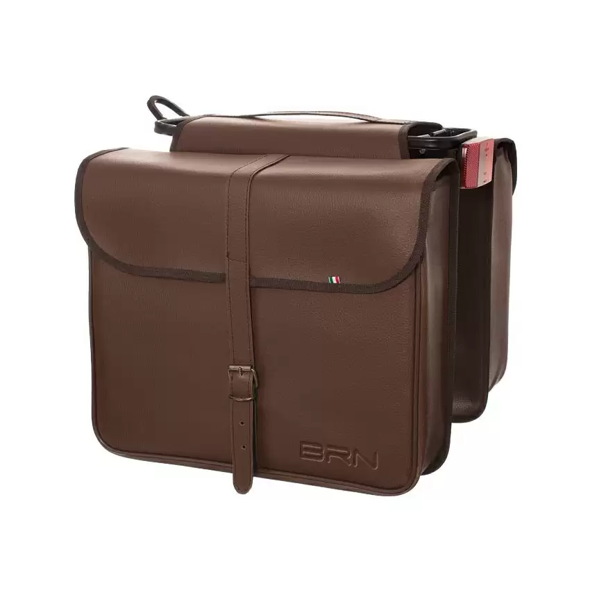 Rear bag brown simil - leather Zurigo 20 liters - image