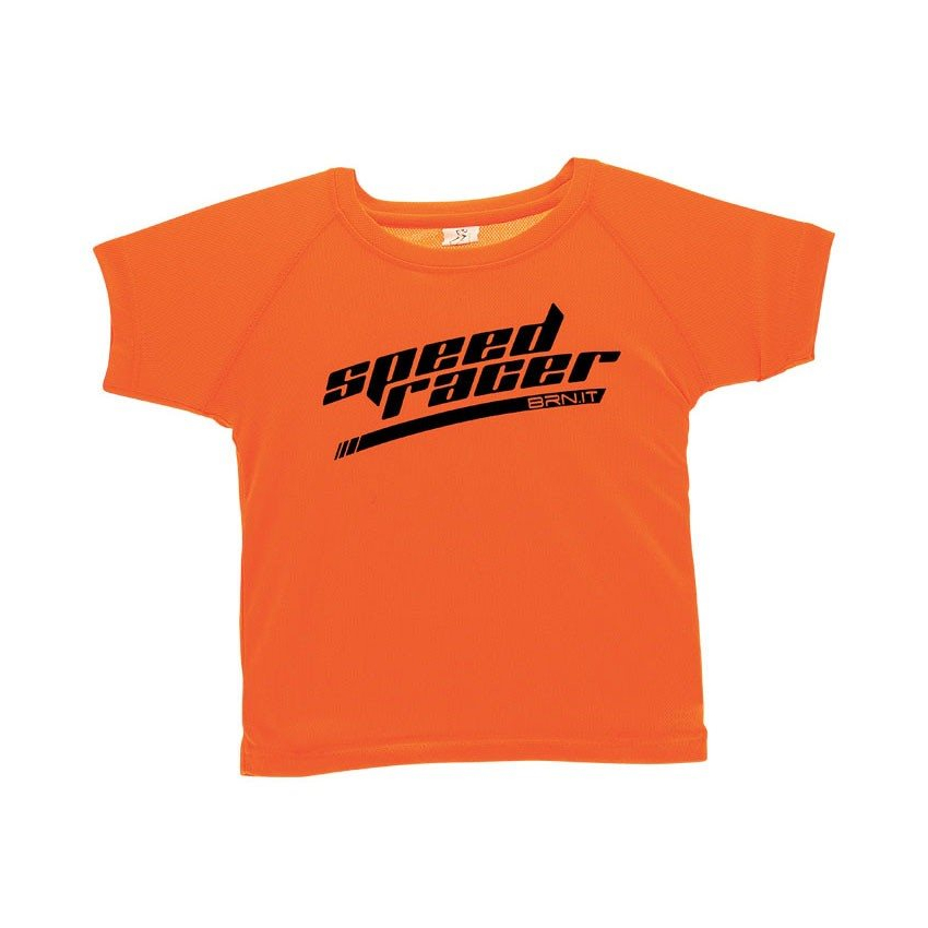 T-shirt de bebé speed racer laranja tamanho único