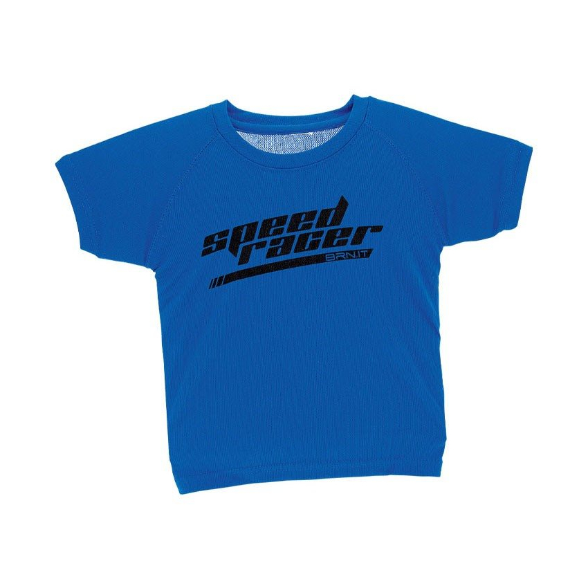 T-shirt de bebé speed racer azul tamanho único