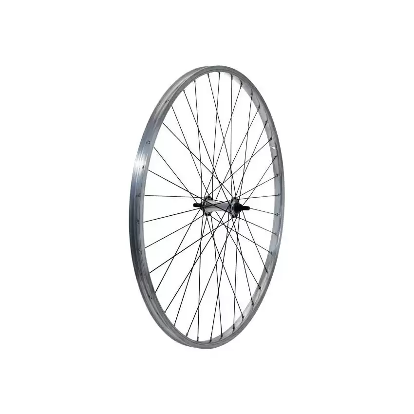 Rear wheel city 28'' aluminium black spokes 1s - image