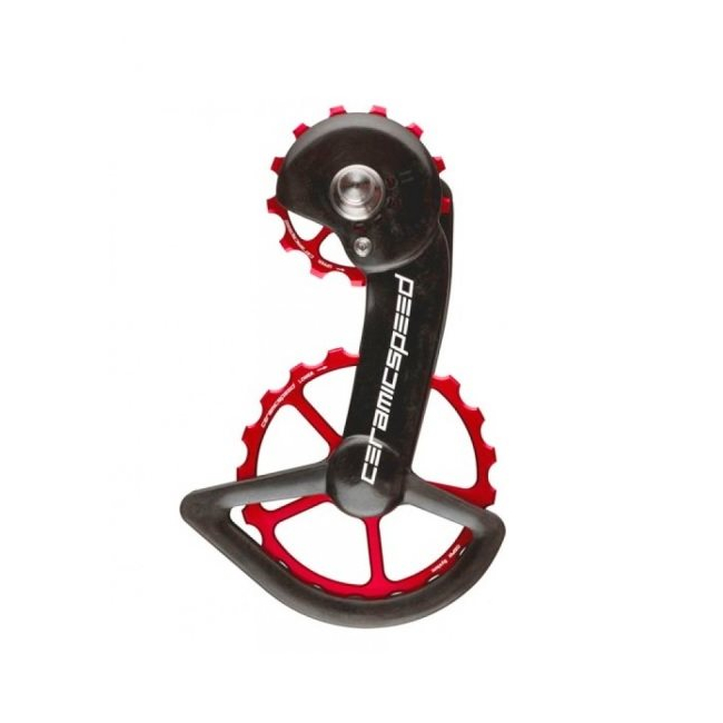 Pulley and cage oversize shimano Dura Ace 9100 11s red