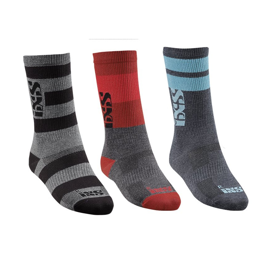 Drei Paar Triplet-Socken Größe S 36-39