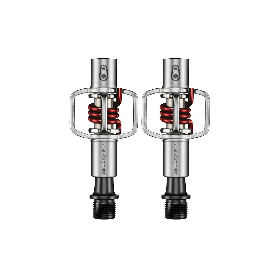 Pair pedals eggbeater 1 silver - red