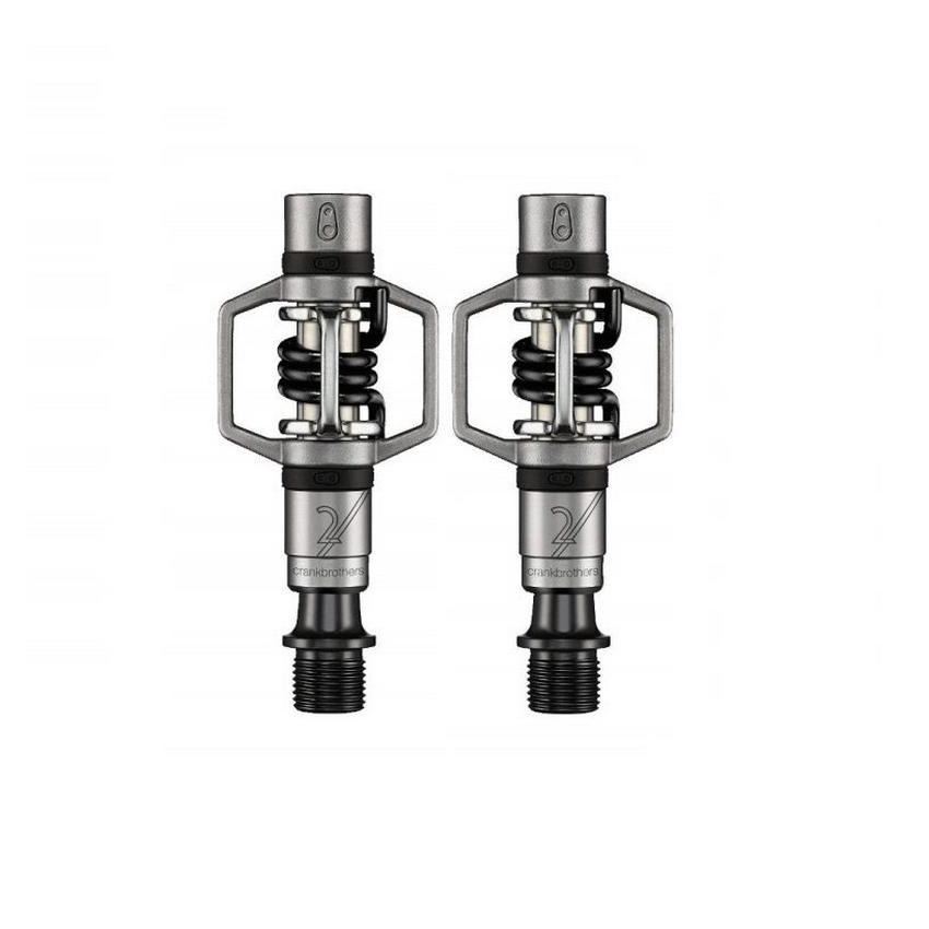 Pair pedals eggbeater 2 silver - black